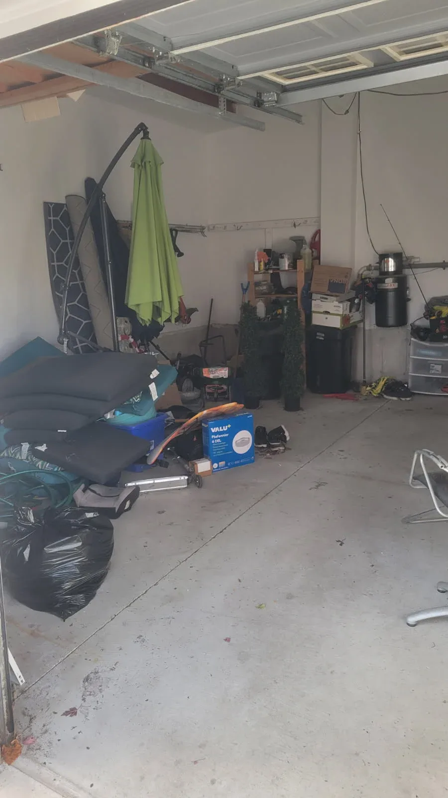 Before — Whitby Garage cleanout in Whitby