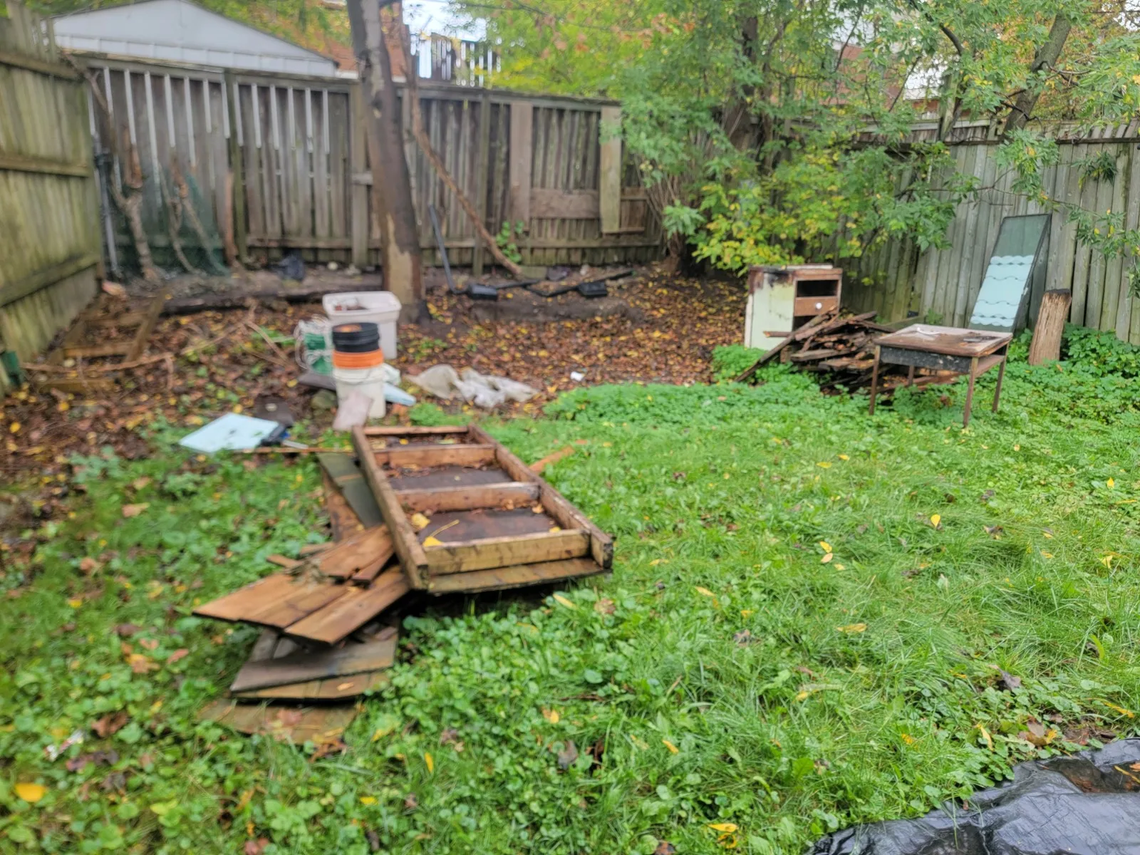 Before — Backyard Cleanout Oshawa in Oshawa