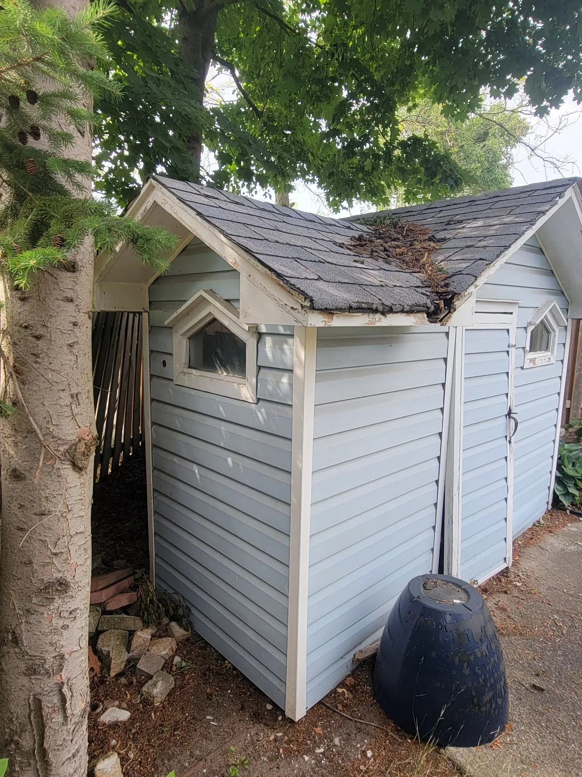 Before — Shed Demolition & Disposal in Oshawa, Ontario in Oshawa