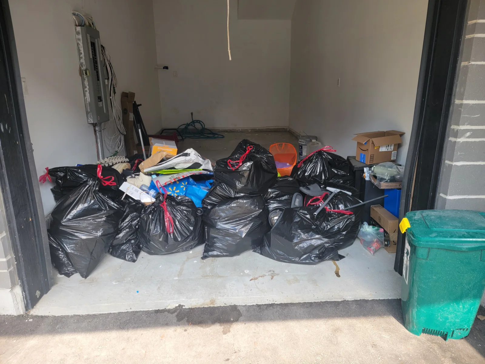 Before — Garage Bagged Waste Cleanup in Oshawa in Oshawa